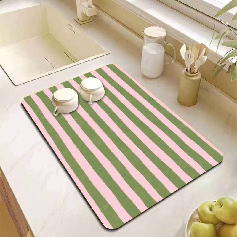 Commercial Kitchen Prep Table - Tapete Decorativo para Cocina con Rayas