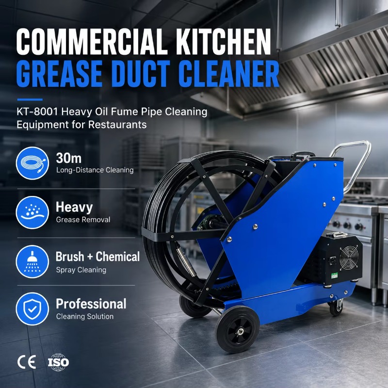 Commercial Kitchen Grease Cleaner - Limpiador de conductos de grasa para