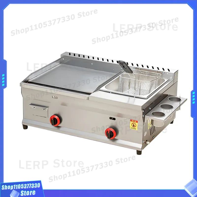 Commercial Kitchen Vendor - Freidora de Gas de Acero Inoxidable
