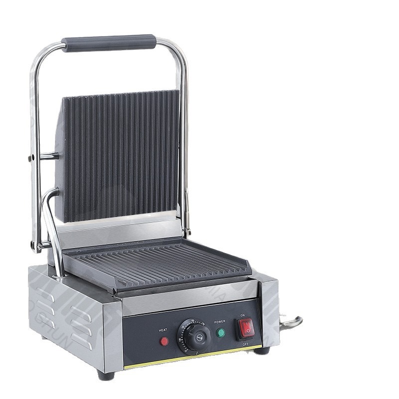 Sandwich Press Panini - Prensa de parrilla eléctrica comercial, placa