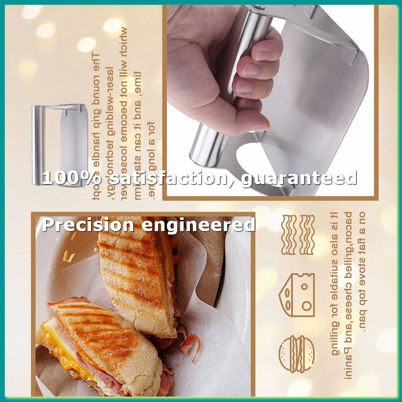 Commercial Kitchen Usa - Prensa para carne/bacon de acero inoxidable