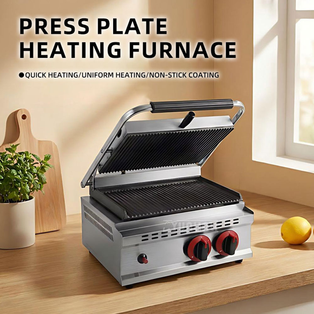 Commercial Kitchen Grill - Parrilla de Placas a Gas GH-812