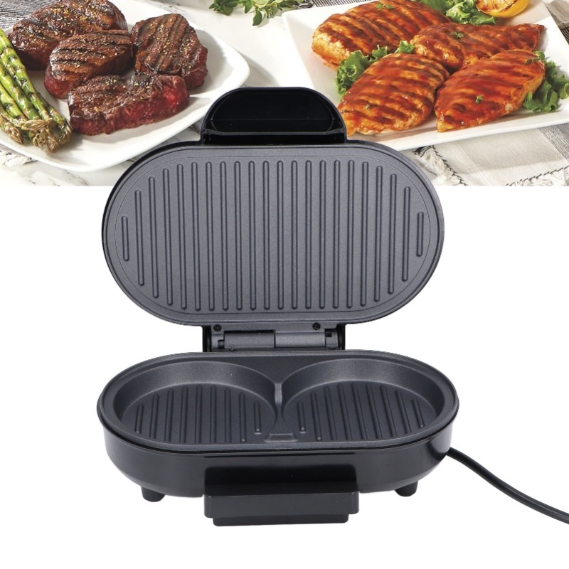 Sandwich Press Panini - Parrilla Eléctrica para Filetes de 750W,