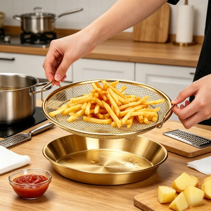 Rejilla de malla dorada de alt - Commercial Kitchen Oil Filter reseña y precio