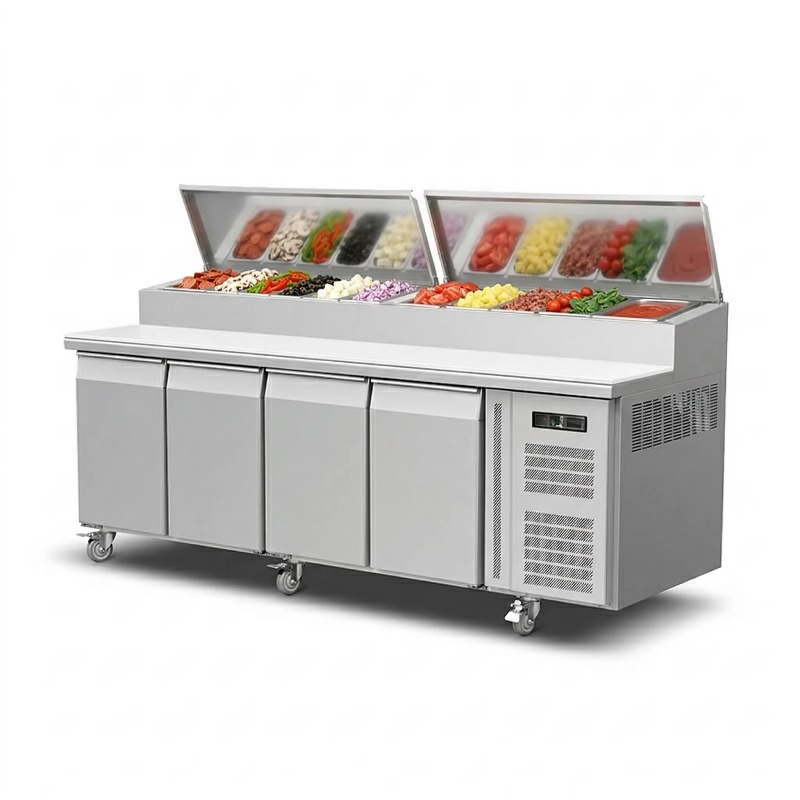 Refrigerador de mostrador OEM  - Commercial Kitchen Prep Table reseña y precio