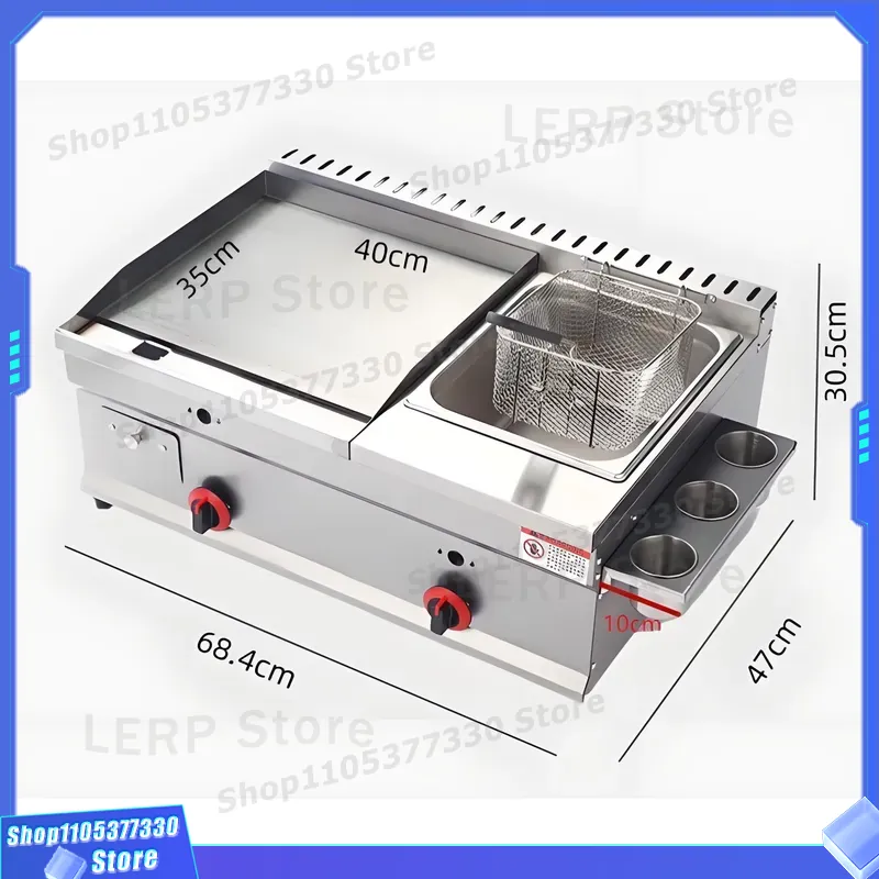 Freidora de Gas de Acero Inoxi - Commercial Kitchen Vendor reseña y precio
