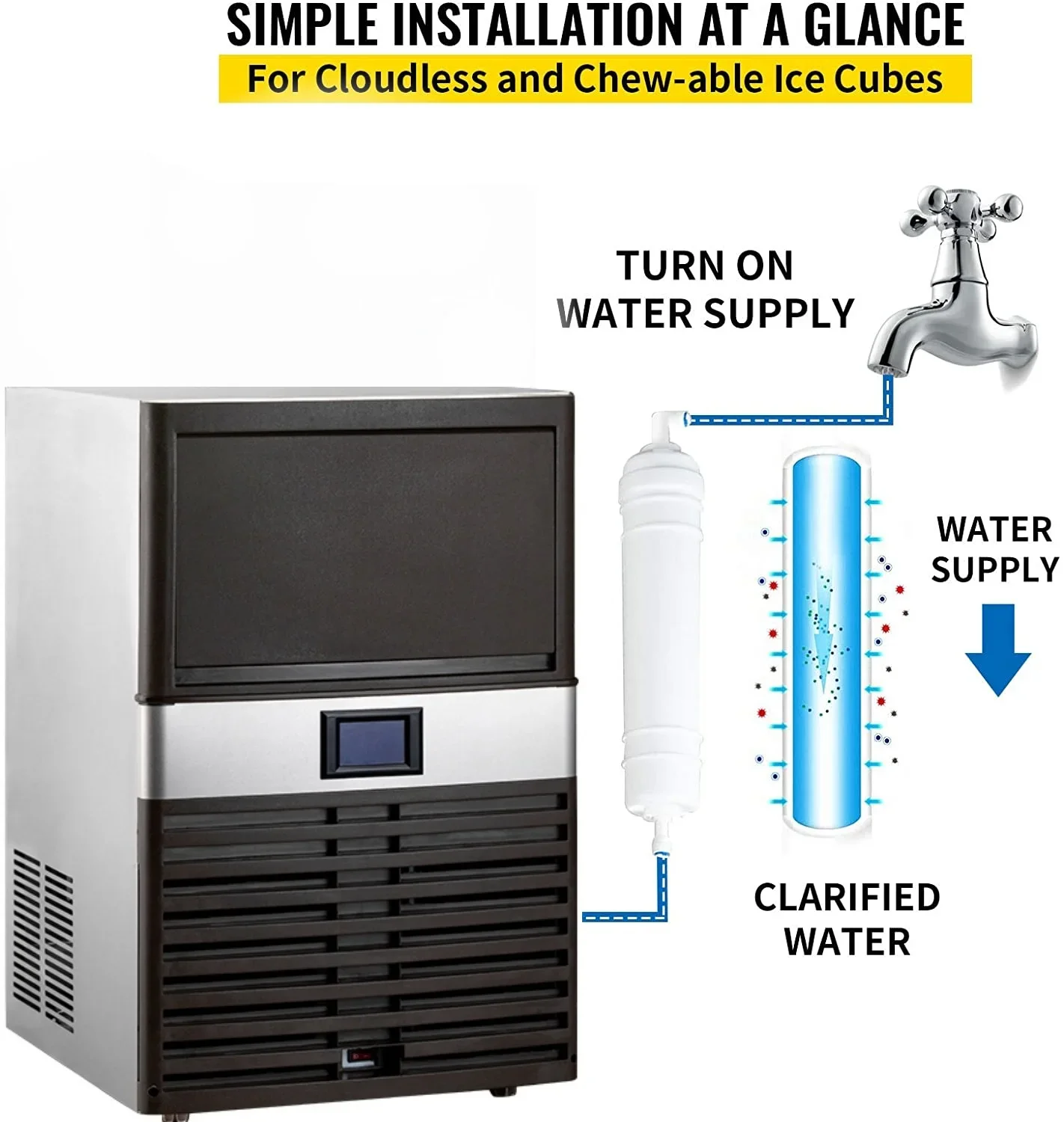 Máquina para hacer hielo eléct - Commercial Kitchen Youtube reseña y precio
