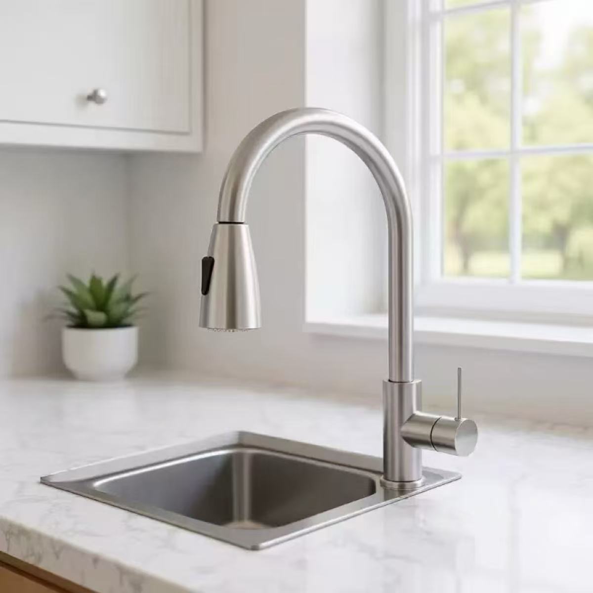 Grifo de cocina monomando con  - Commercial Kitchen Mixer Tap reseña y precio