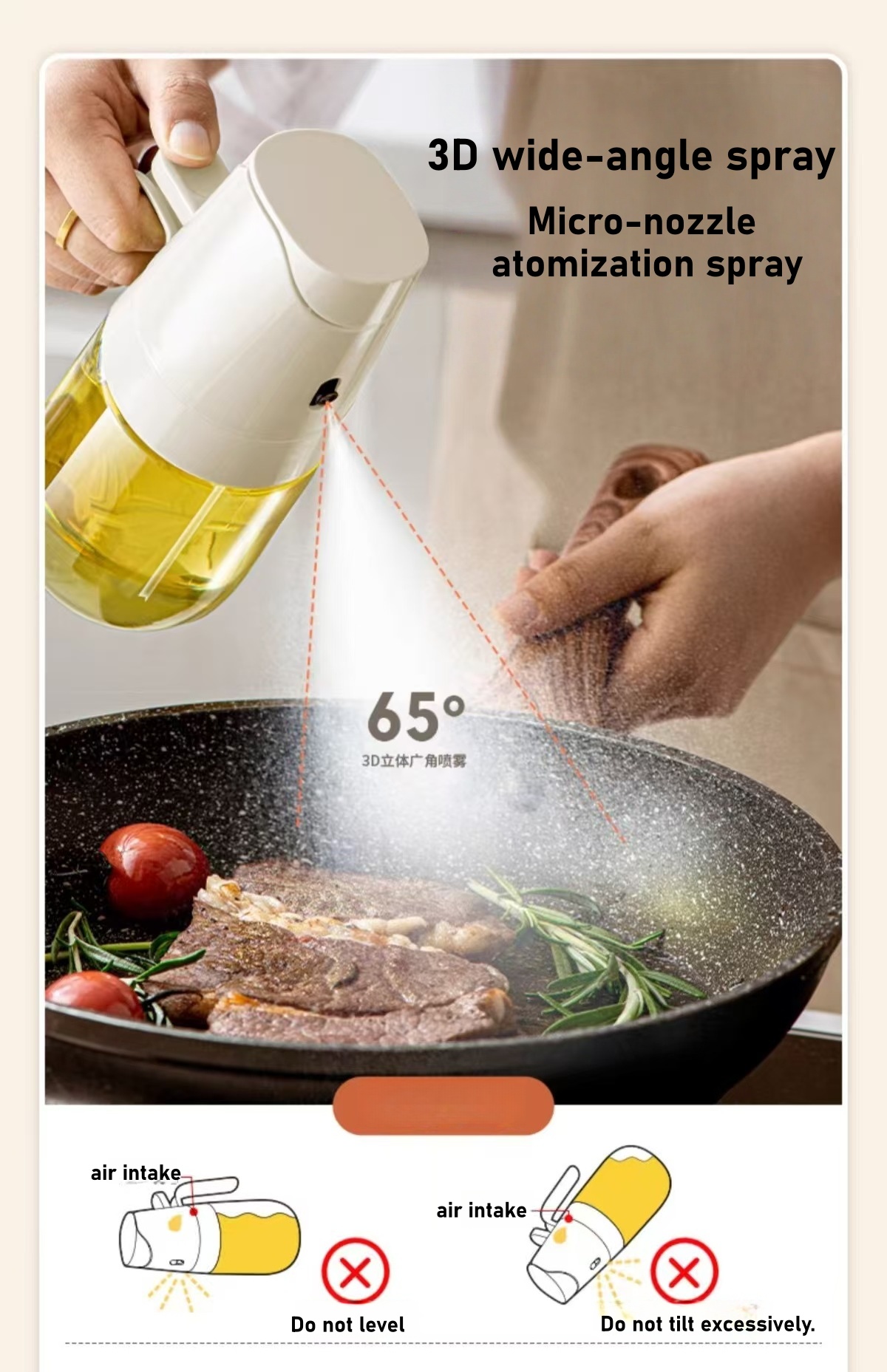Botella de aceite en aerosol p - Commercial Kitchen Sprayer reseña y precio