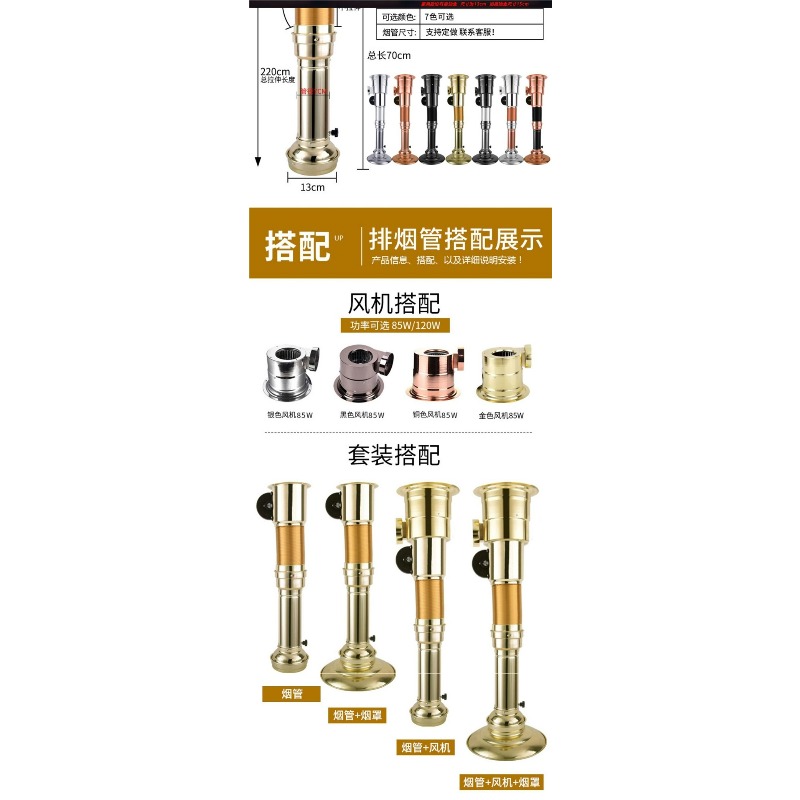 Tubo de Extracción Telescópico - Commercial Kitchen Exhaust Fan reseña y precio