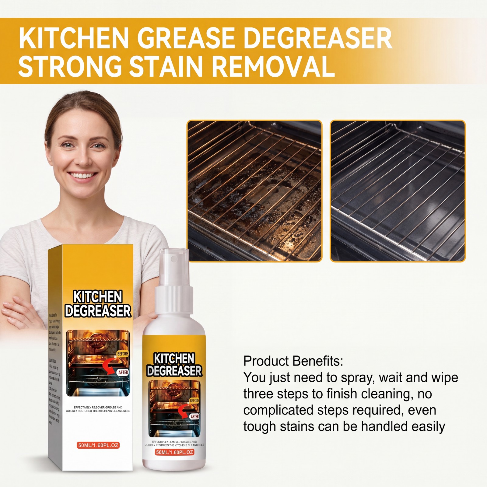 Spray Desengrasante para Cocin - Commercial Kitchen Grease Cleaner reseña y precio
