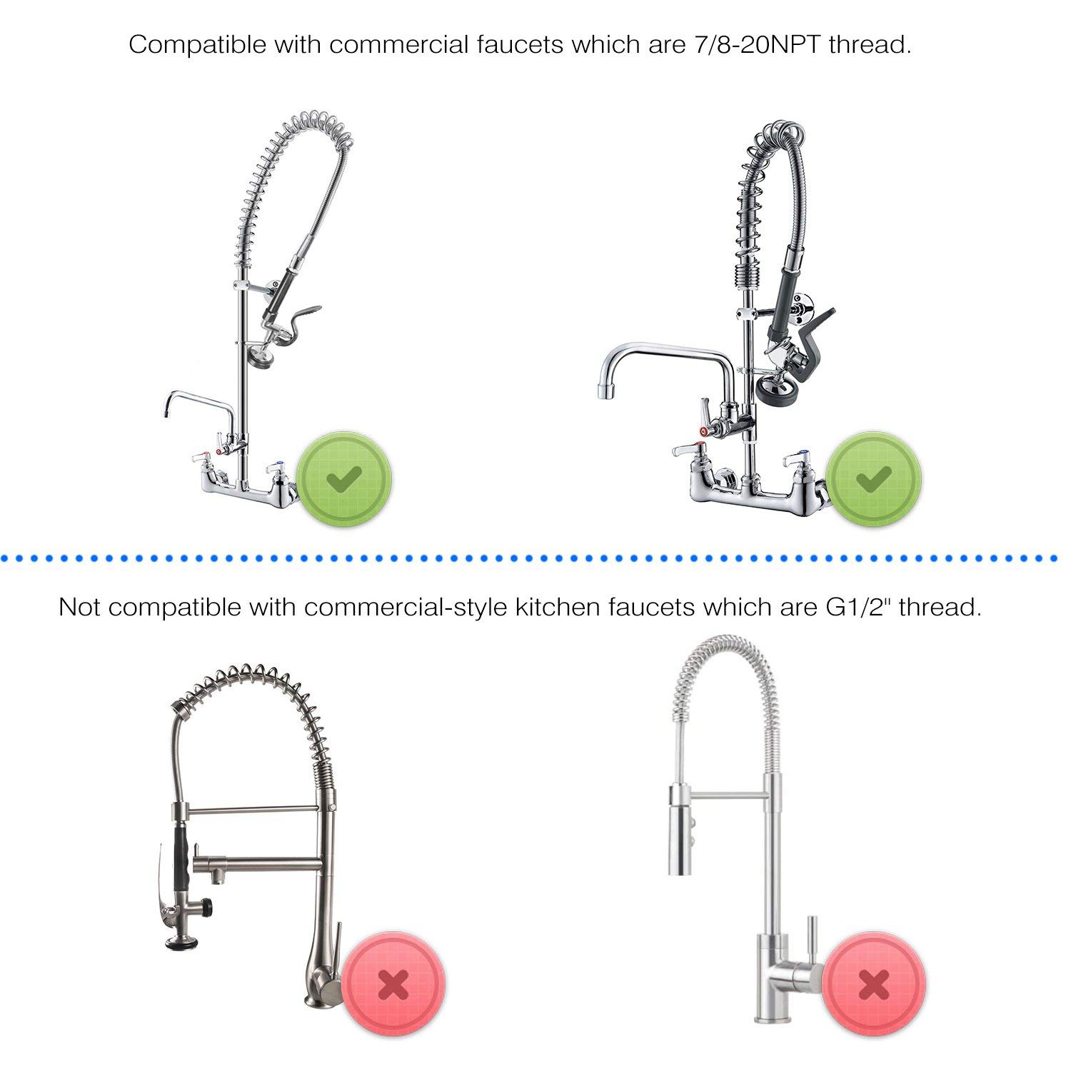 En stock, pulverizador de pree - Commercial Kitchen Sprayer reseña y precio