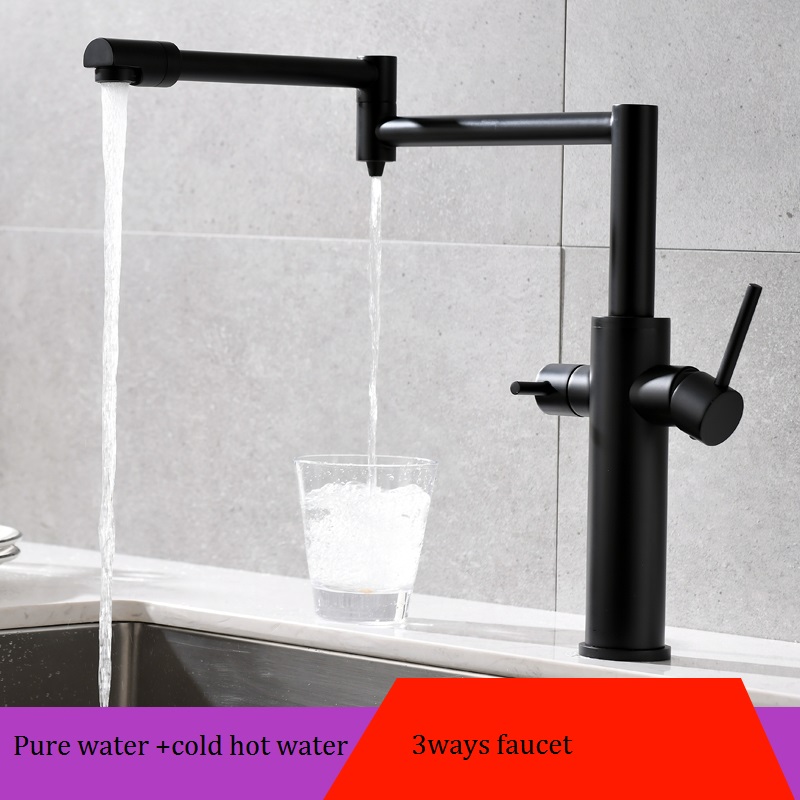MTTUZK latón negro agua pura f - Commercial Kitchen Mixer Tap reseña y precio