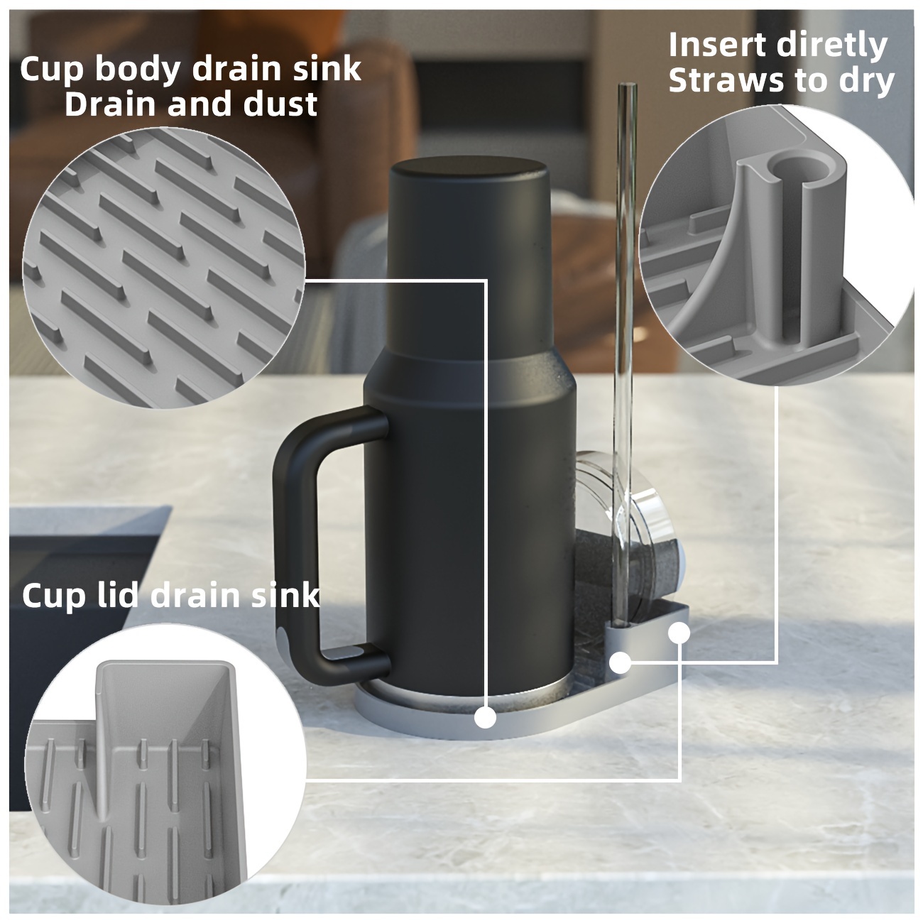 Estante de secado de silicona  - Commercial Kitchen Items reseña y precio